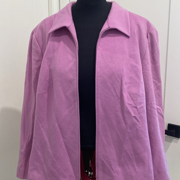 Dana Buchman 💯% Cashmere Full Zip Lightweight Fully Lined Jacket |Size 3X - Picture 7 of 13
